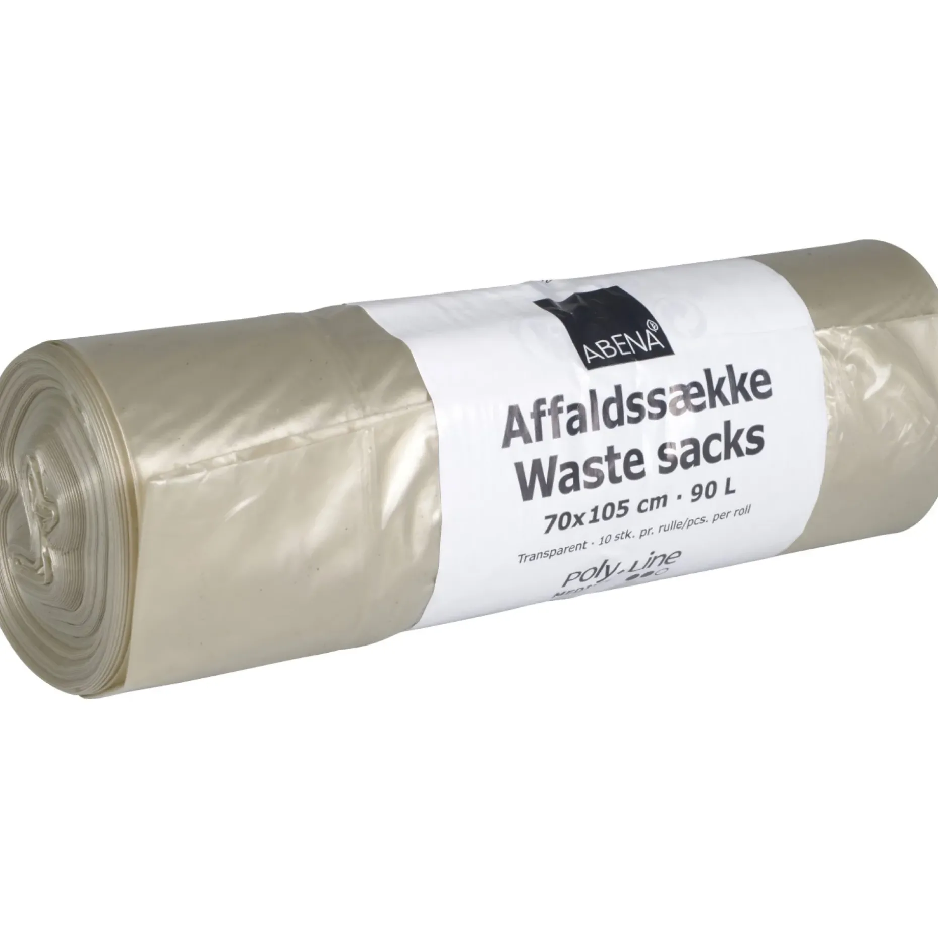 ABENA AFFALDSÆK 90 L TRANSPARENT