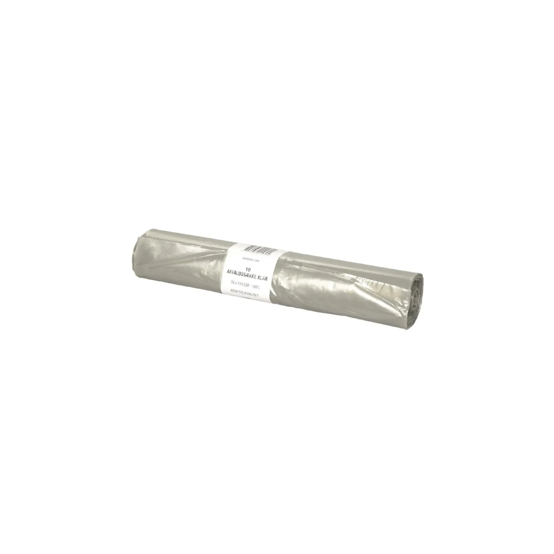 ABENA AFFALDSÆK 100 L TRANSPARENT