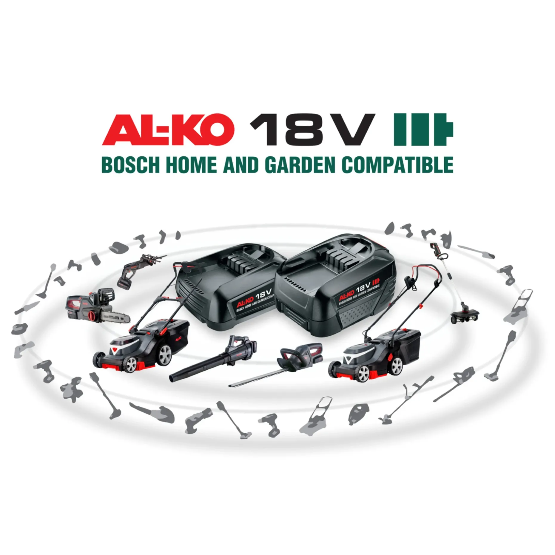 AL-KO 18V (BOSCH H&G) CS 1825 KÆDESAV BATTERI 25 UDEN BATTERI OG LADER