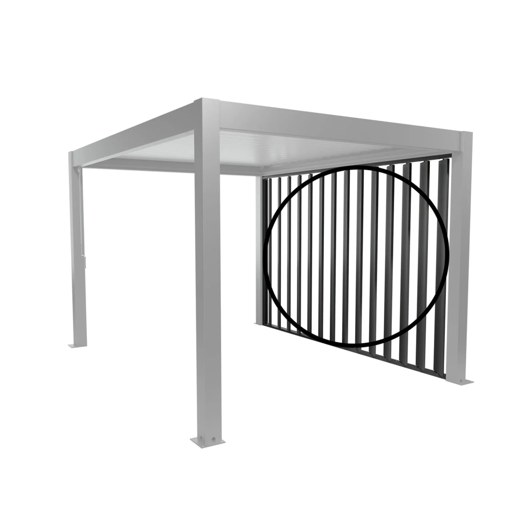 BIOHORT SIDEVÆG PERGOLA 2.35 X 3.64 M