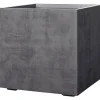 DEROMA MILLENIUM 208-619 PLANTEKASSE PLASTIK ANTRACITGRÅ 39X39X39 CM