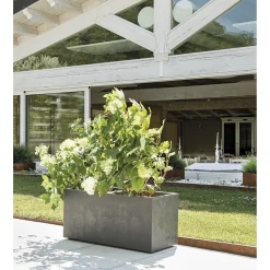 DEROMA MILLENIUM 208-611 PLANTEKASSE PLASTIK ANTRACITGRÅ L99 CM