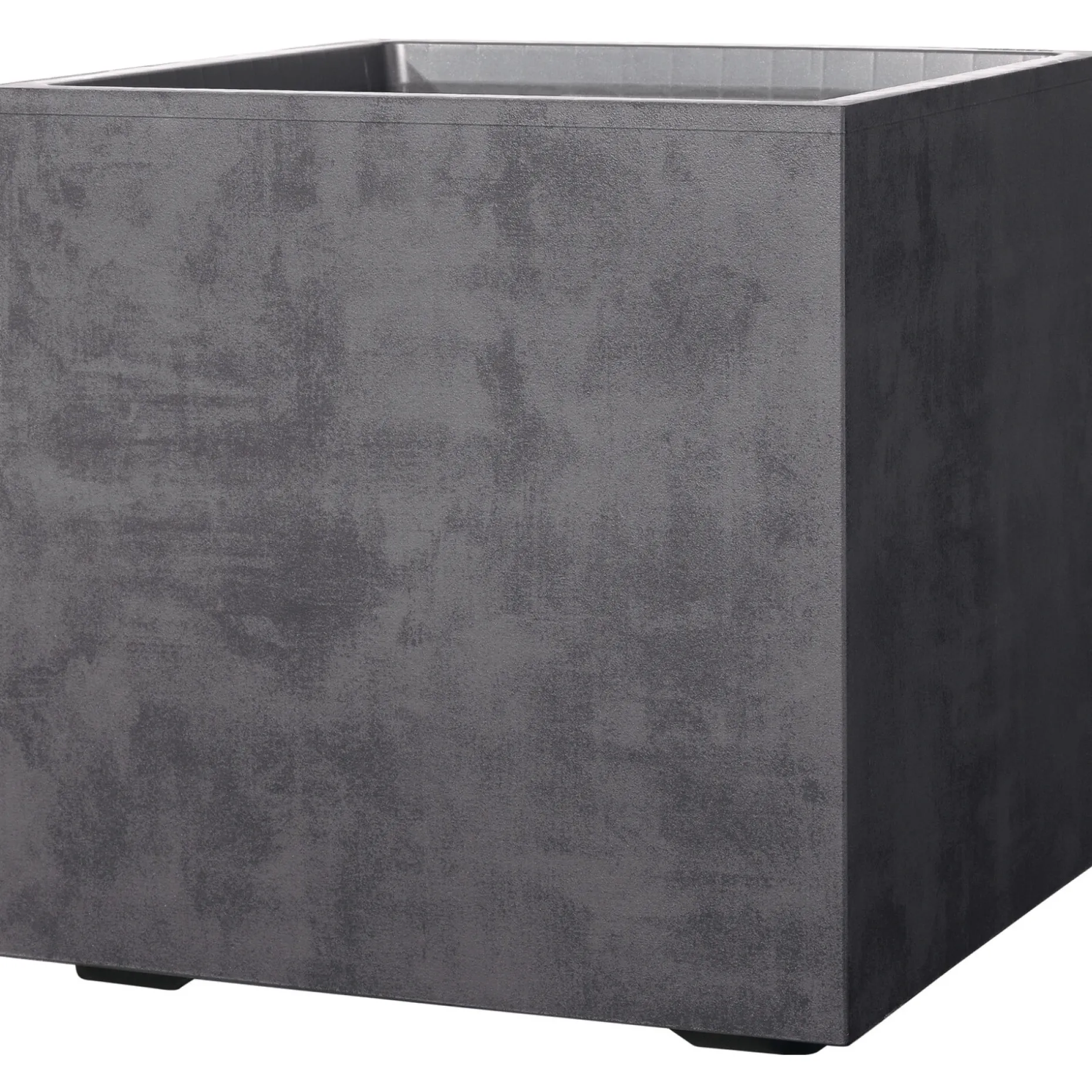 DEROMA MILLENIUM 208-618 PLANTEKASSE PLASTIK ANTRACITGRÅ 25X25X25 CM