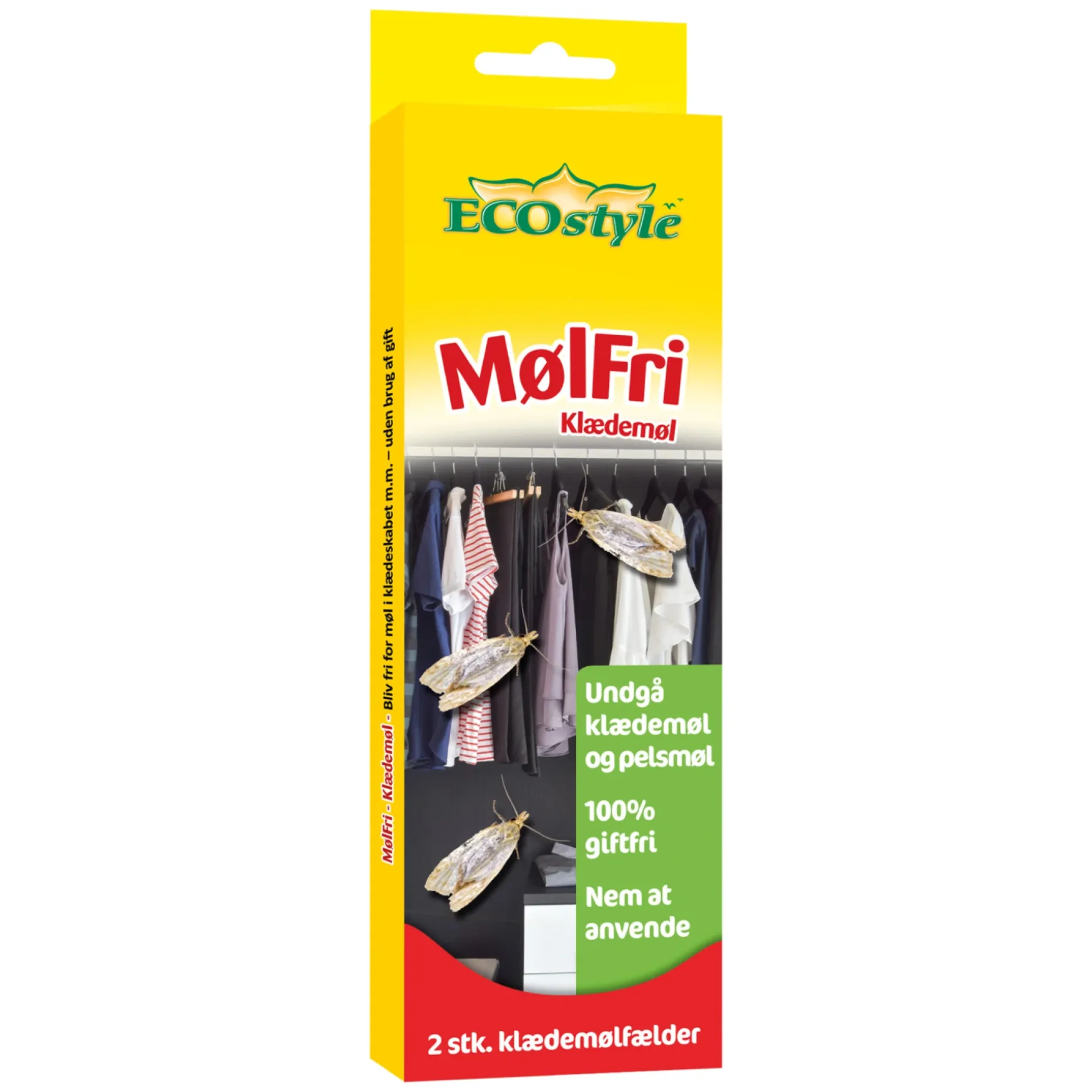 ECOSTYLE MØLFRI 2 STK