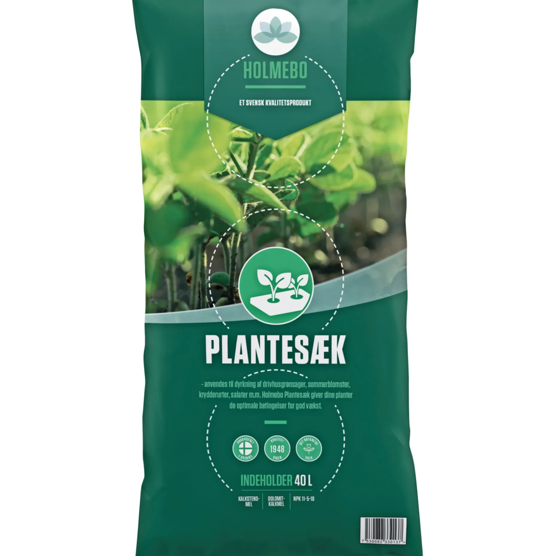 HOLMEBO 60 POSER Á 40 LTR PLANTESÆK 2400 L