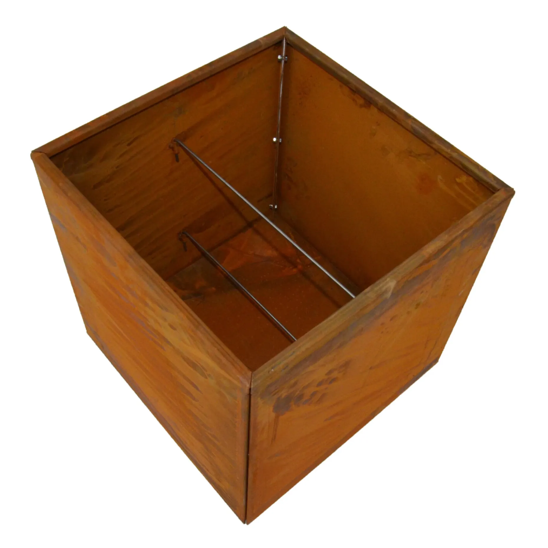HORTUS 210-901 MED BUND HØJBED RUST PATINA 40 X 40 X 40 CM