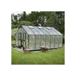 JULIANA GARTNER EKSKL. SOKKEL DRIVHUS 10 MM POLY ANTRACIT 18,8 M2