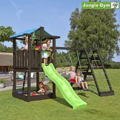JUNGLE GYM HUT LEGETÅRN SORT TRÆ