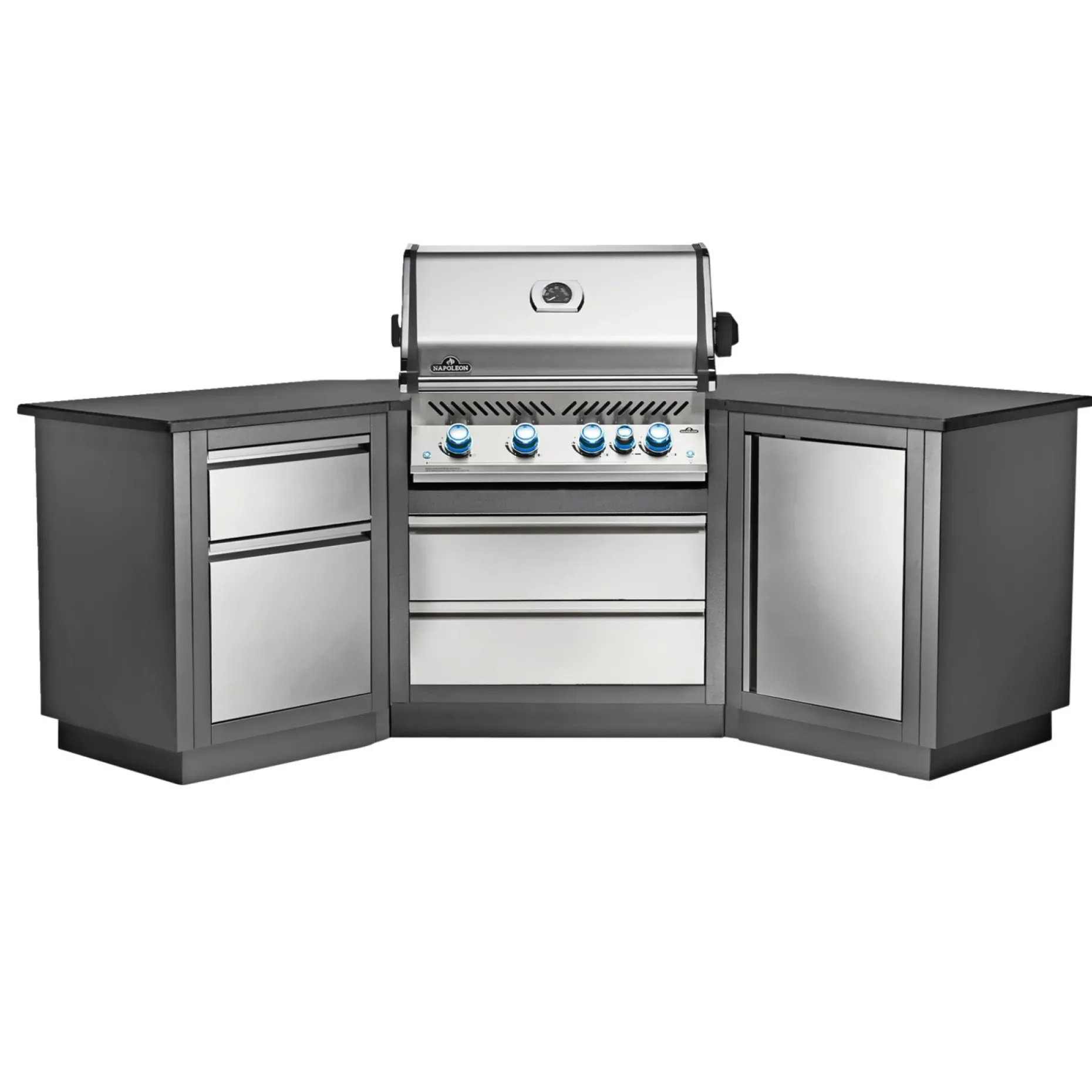 NAPOLEON PRESTIGE PRO 500 INDBYGNING INDBYGNINGSGRILL RUSTFRIT STÅL