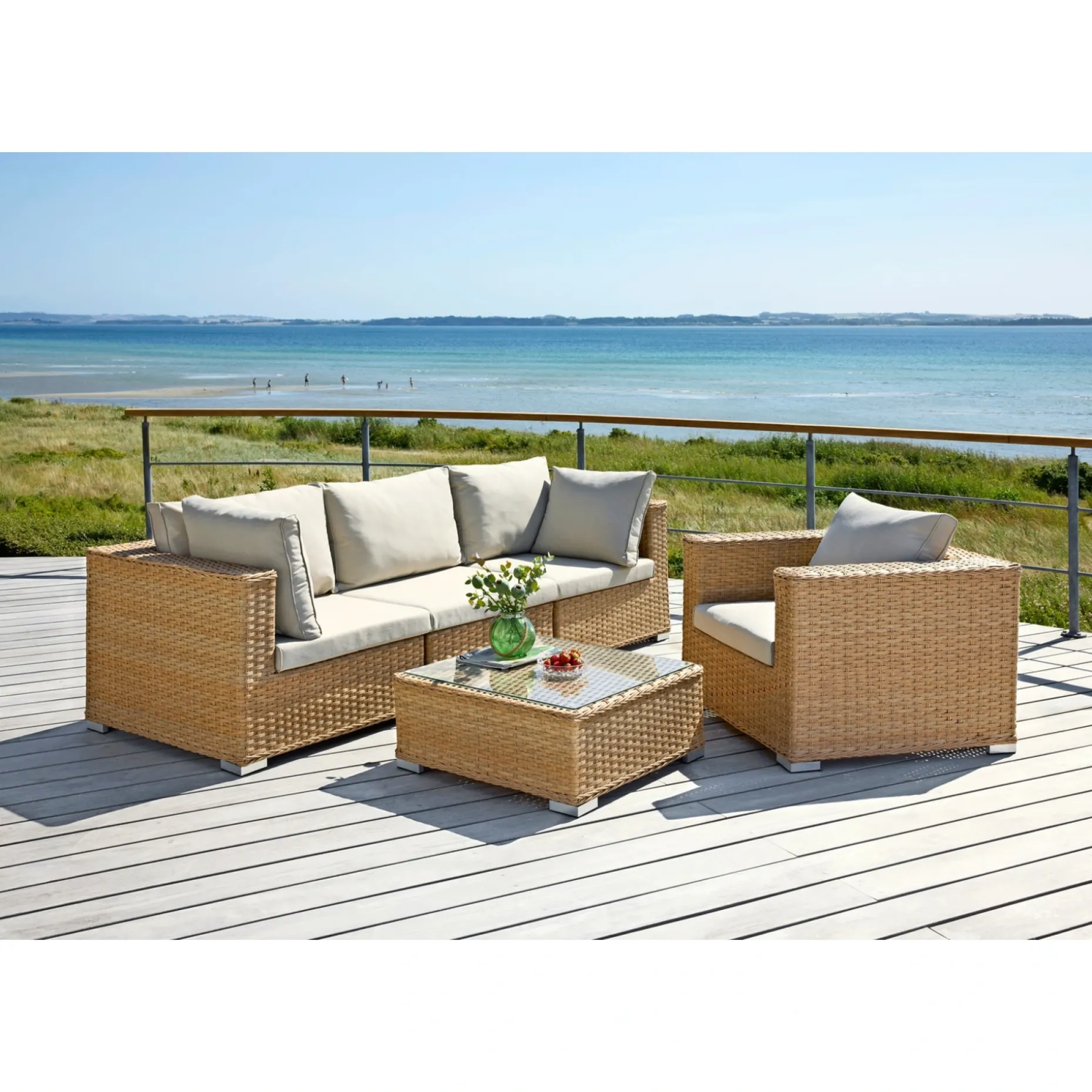 OUTRIUM CORDOBA LOUNGE HJØRNEMODUL NATUR