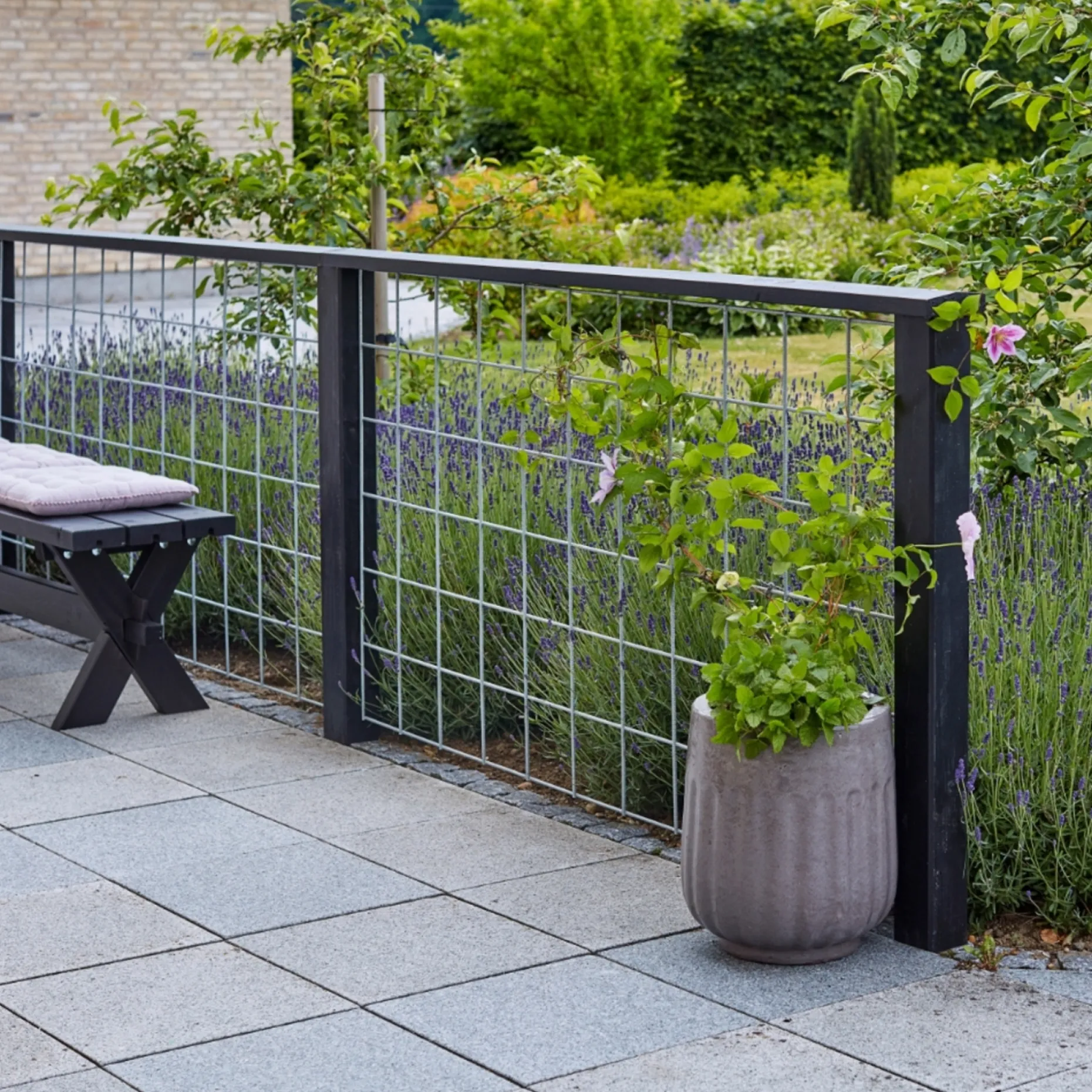 PLUS ESPALIER STÅL GALVANISERET LOOK 80 X 140 CM