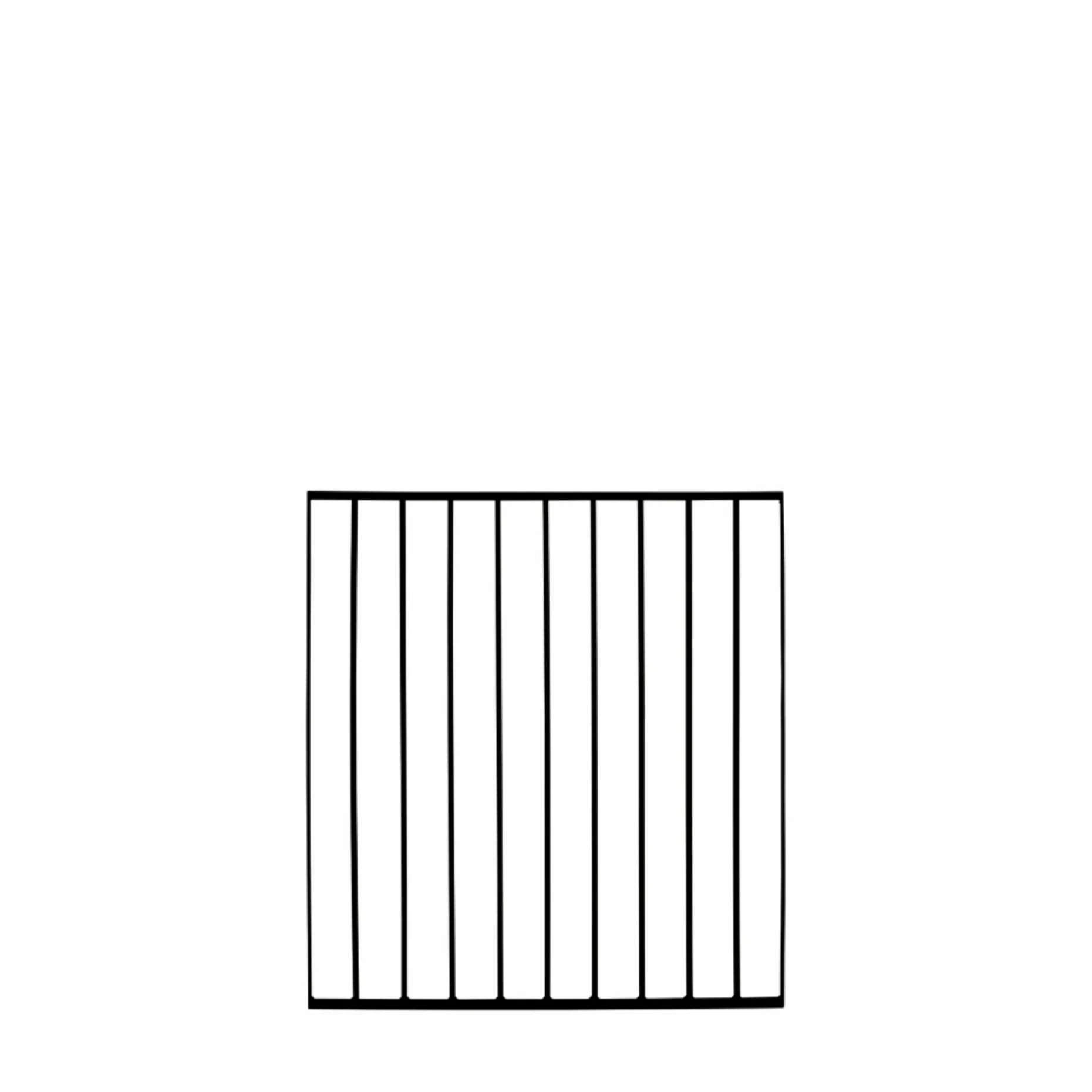 PLUS GELÆNDERSYSTEM VARMGALVANISERET OG PULVERLAKERET SORT 90 X 98 CM