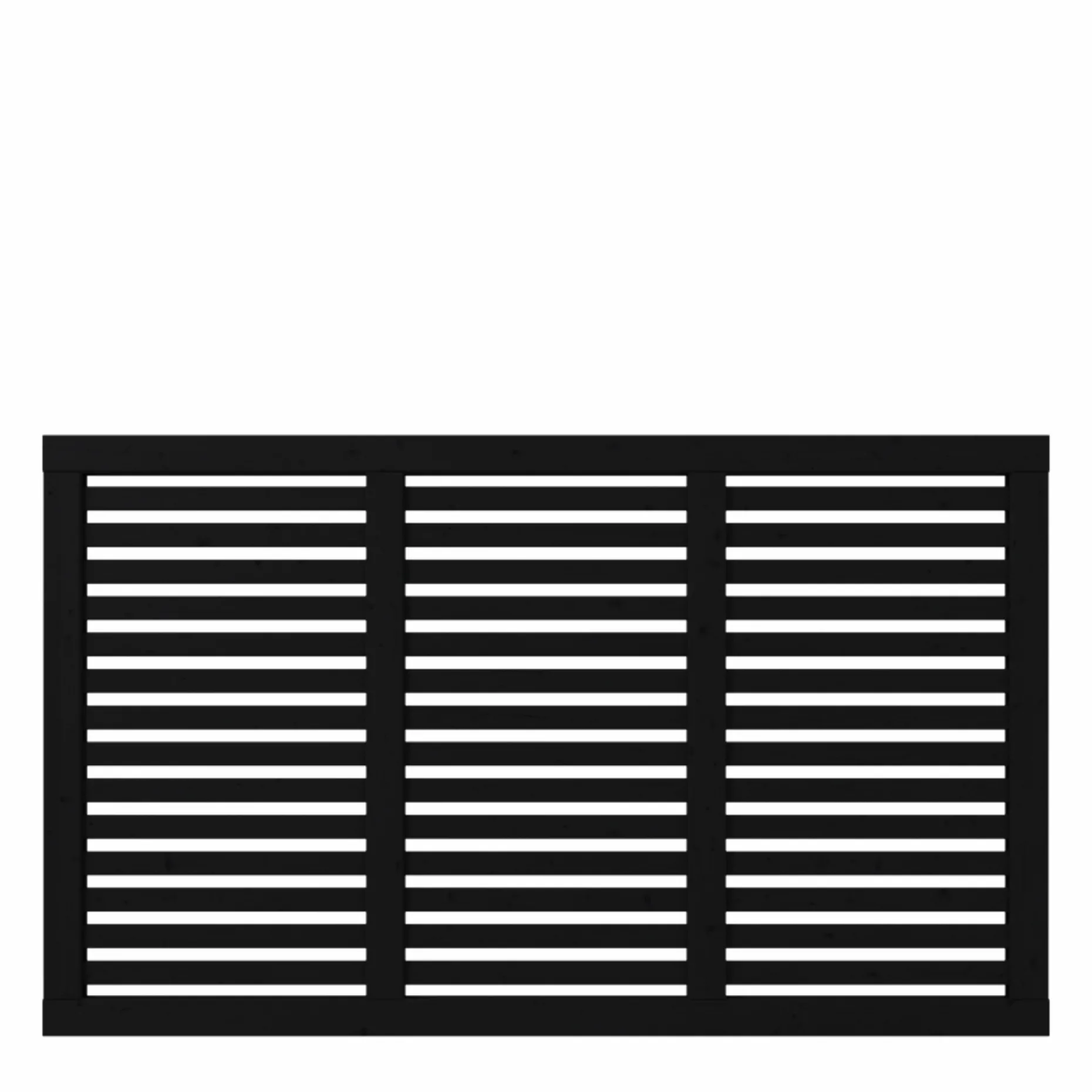 PLUS HEGN FUNGICIDBEHANDLET OG GRUNDMALET SORT 180 X 107 CM