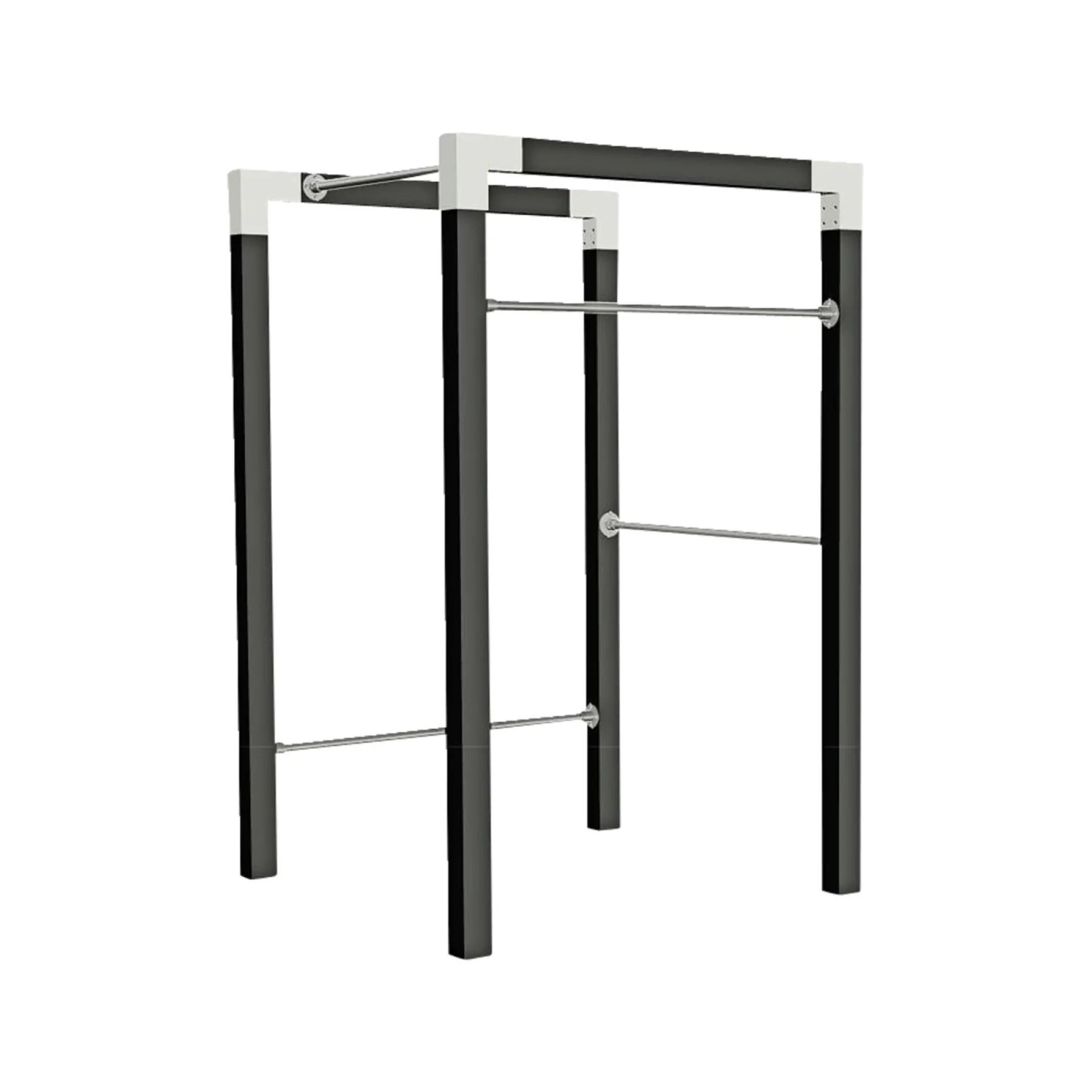 PLUS OUTDOOR FITNESSSTATIV 220 X 138 X 138 CM SORT