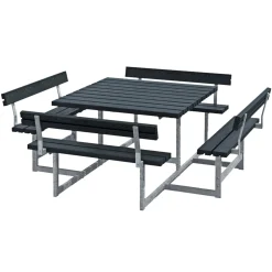 PLUS PICNIC BORDBÆNKESÆT SORT