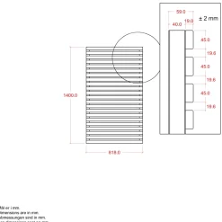 PLUS TOKYO HEGN THERMOWOOD® GYLDENBRUN 83 X 140 CM