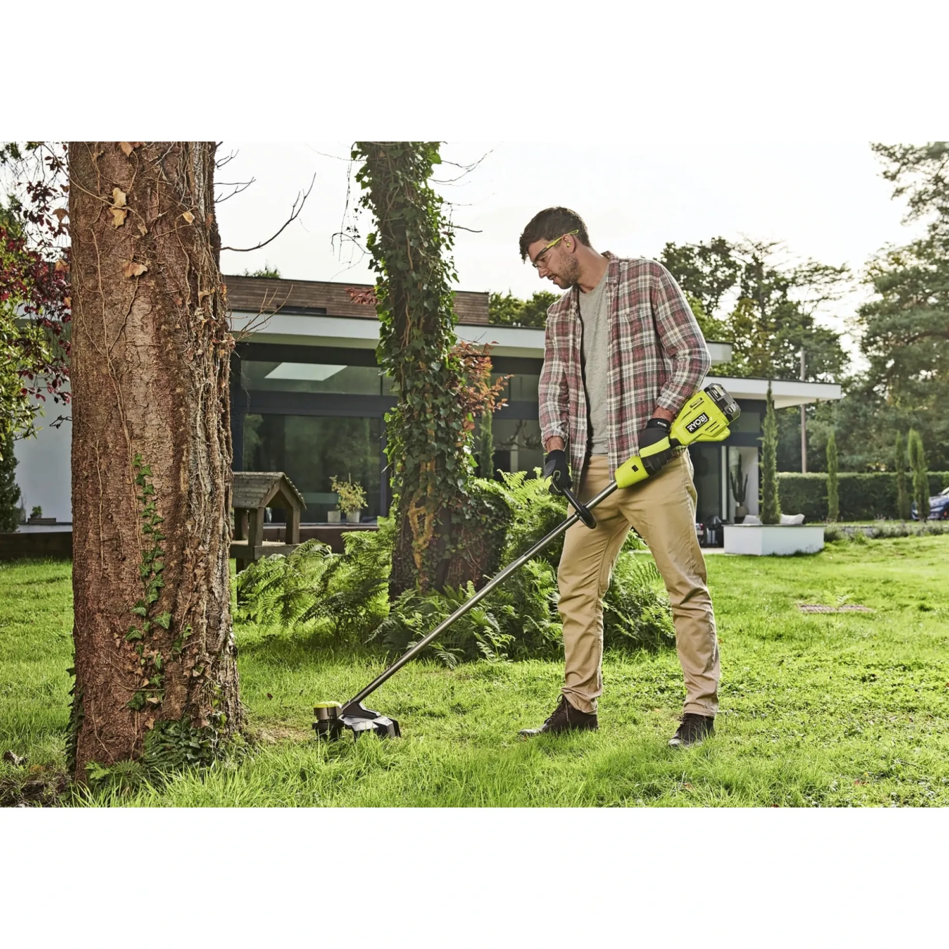 RYOBI RY18LTX38A-0 GRÆSTRIMMER 38 CM 18V UDEN BATTERI OG LADER