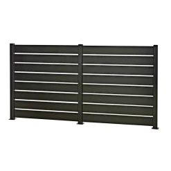 SKAGEN SYSTEMHEGN PANEL SORT ALUMINIUM 0.60 X 92 X 86 CM