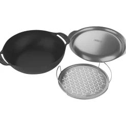WEBER GRILL GRYDE/PANDE PORCELÆNSEMALJERET STØBEJERN