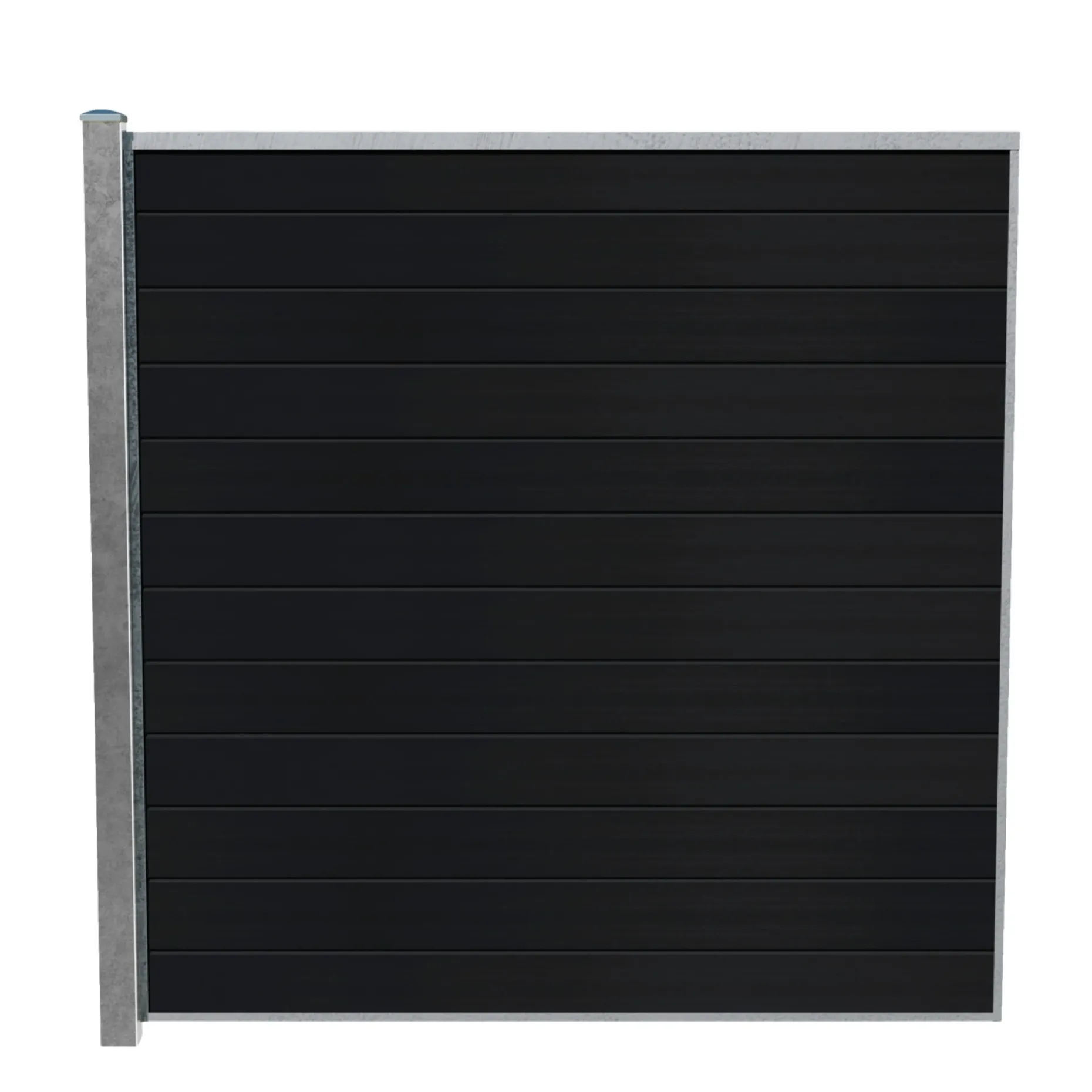 WIMEX LIVØ PRIME V-PROFIL HEGNSFAG MAT SORT 189.50 X 180 CM
